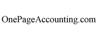 ONEPAGEACCOUNTING.COM