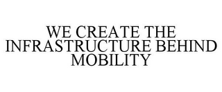 WE CREATE THE INFRASTRUCTURE BEHIND MOBILITY