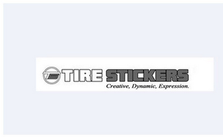 TS TIRE STICKERS CREATIVE, DYNAMIC, EXPRESSION.