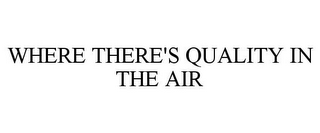 WHERE THERE'S QUALITY IN THE AIR