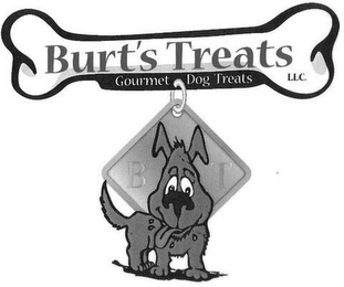 BURT'S TREATS LLC GOURMET DOG TREATS B T