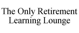 THE ONLY RETIREMENT LEARNING LOUNGE