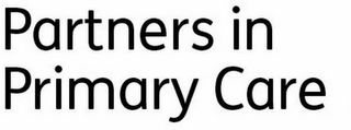 PARTNERS IN PRIMARY CARE