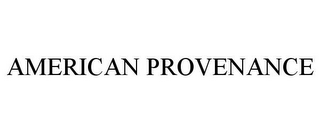 AMERICAN PROVENANCE