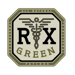 RX GREEN ALL NATURAL TRANSDERMAL PATCHES