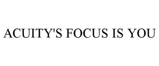 ACUITY'S FOCUS IS YOU