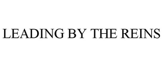 LEADING BY THE REINS