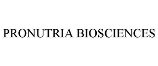 PRONUTRIA BIOSCIENCES