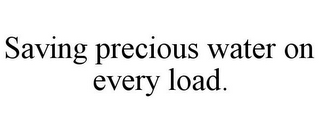 SAVING PRECIOUS WATER ON EVERY LOAD.