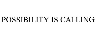 POSSIBILITY IS CALLING