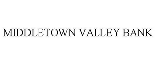 MIDDLETOWN VALLEY BANK