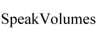 SPEAKVOLUMES