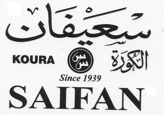 SAIFAN KOURA SINCE 1939