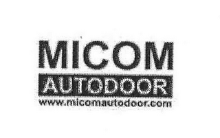 MICOM AUTODOOR WWW.MICOMAUTODOOR.COM