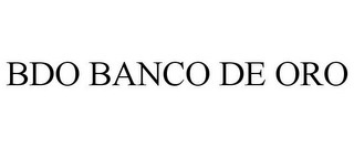 BDO BANCO DE ORO