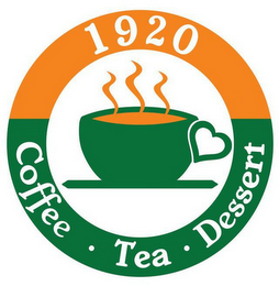 1920 COFFEE · TEA · DESSERT