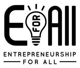 EFORALL ENTREPRENEURSHIP FOR ALL