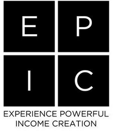 EPIC EXPERIENCE POWERFUL INCOME CREATION