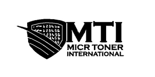 123456 123456 123456 3456 56 MTI MICR TONER INTERNATIONAL