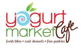 YOGURT MARKET CAFE FRESH BITES · COOL DESSERTS · FINE PASTRIES