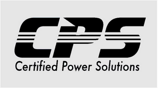 CPS CERTIFIED POWER SOLUTIONS