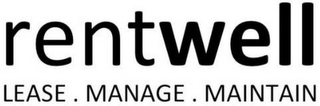 RENTWELL LEASE. MANAGE. MAINTAIN