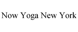 NOW YOGA NEW YORK