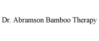 DR. ABRAMSON BAMBOO THERAPY
