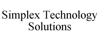 SIMPLEX TECHNOLOGY SOLUTIONS