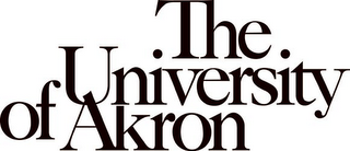 THE UNIVERSITY OF AKRON