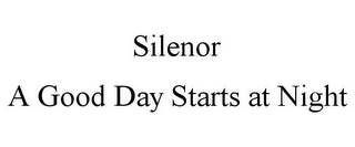 SILENOR A GOOD DAY STARTS AT NIGHT