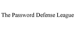 THE PASSWORD DEFENSE LEAGUE