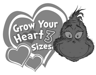 GROW YOUR HEART 3 SIZES