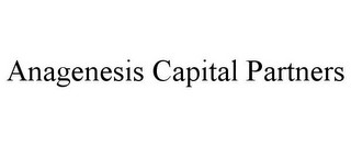 ANAGENESIS CAPITAL PARTNERS