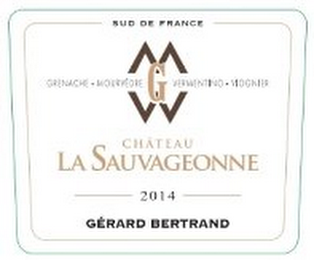 SUD DE FRANCE GMVV GRENACHE MOURVEDRE VERMENTINO VIOGNIER CHATEAU LA SAUVAGEONNE 2014 GERARD BERTRAND