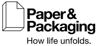 PAPER & PACKAGING HOW LIFE UNFOLDS.