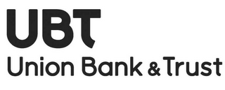 UBT UNION BANK & TRUST