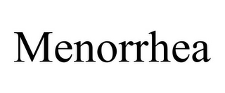 MENORRHEA