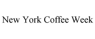 NEW YORK COFFEE WEEK