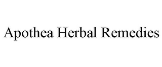 APOTHEA HERBAL REMEDIES