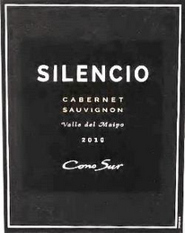 SILENCIO CABERNET SAUVIGNON VALLE DEL MAIPO 2010 CONO SUR