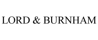 LORD & BURNHAM