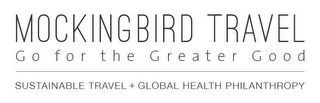 MOCKINGBIRD TRAVEL GO FOR THE GREATER GOOD SUSTAINABLE TRAVEL + GLOBAL HEALTH PHILANTHROPY