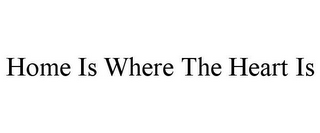 HOME IS WHERE THE HEART IS