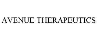 AVENUE THERAPEUTICS