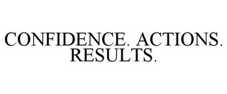 CONFIDENCE. ACTIONS. RESULTS.