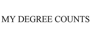 MY DEGREE COUNTS