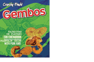 CRUNCHY FRESH ! GEMBOS TAJADITAS DE PLATANO CON CHICHARRON PLANTAIN CHIPS WITH PORK RINDS