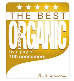 THE BEST ORGANIC PRODUCT BY A JURY OF 100 CONSUMERS BIO À LA UNE.COM