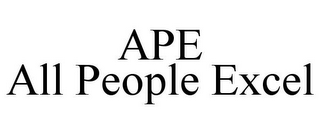 APE ALL PEOPLE EXCEL